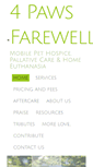 Mobile Screenshot of 4pawsfarewell.com